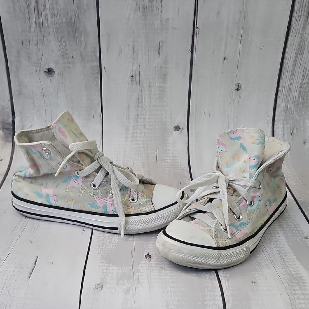 Converse Kids High-Tops with Colorful Pastel Design